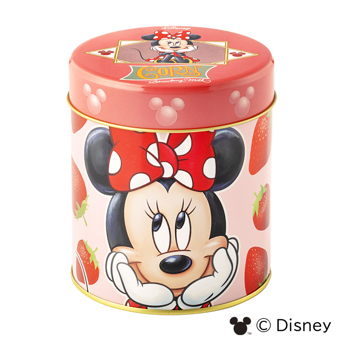Disney SWEETS COLLECTION by 東京ばな奈『ミニーマウス/コーン いちごミルク味』スペシャル缶　白抜き