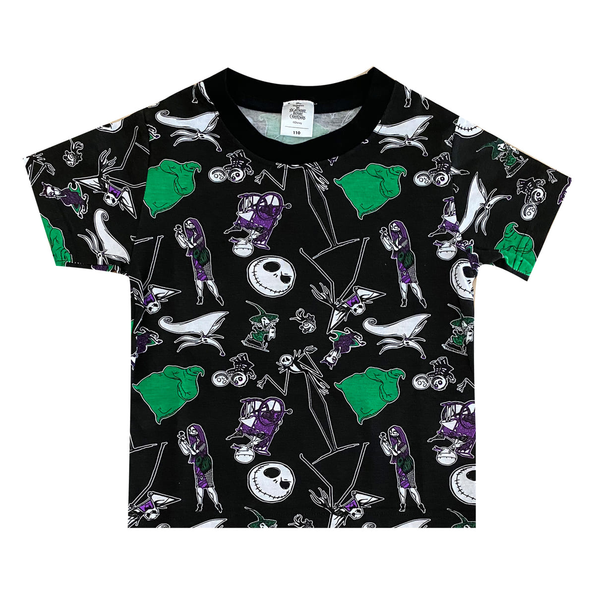 ナイトメアー・ビフォア・クリスマス/Tシャツ/パターン（キッズ110）