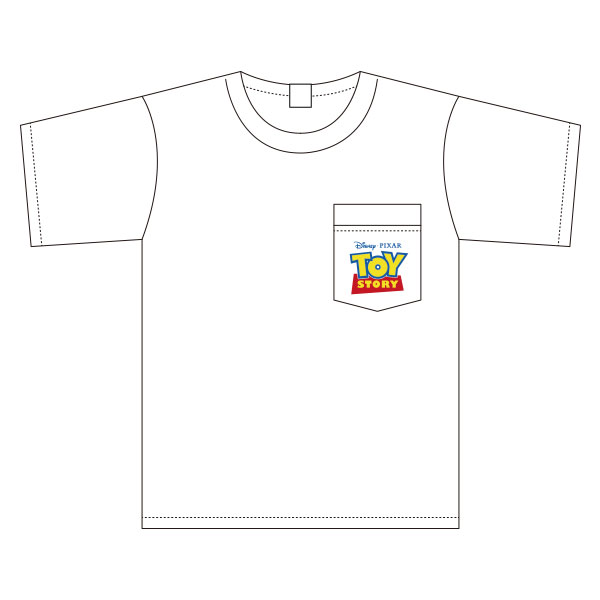 トイ・ストーリー/ワイドTシャツ/ワンポイント