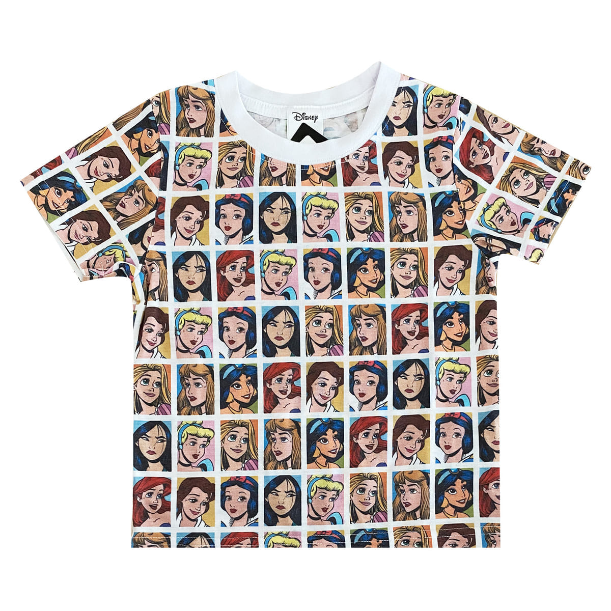 ディズニープリンセス/Tシャツ/フェイス/パターン(キッズ110)