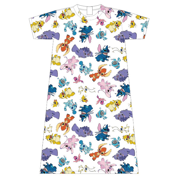 リロ＆スティッチ/ロングTシャツ/エイリアン/パターン