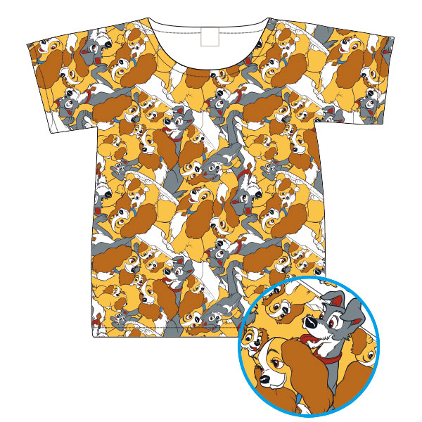 わんわん物語/Tシャツ/ぎっしり（M）