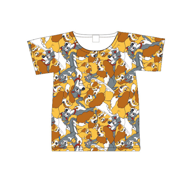 わんわん物語/Tシャツ/ぎっしり（キッズ110）