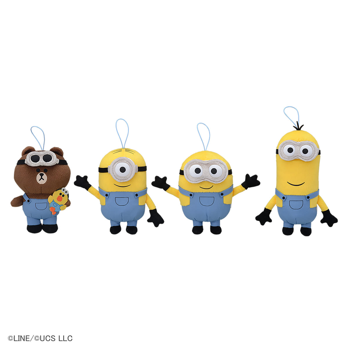 BROWN&MINIONS オーバーオールぬいぐるみ