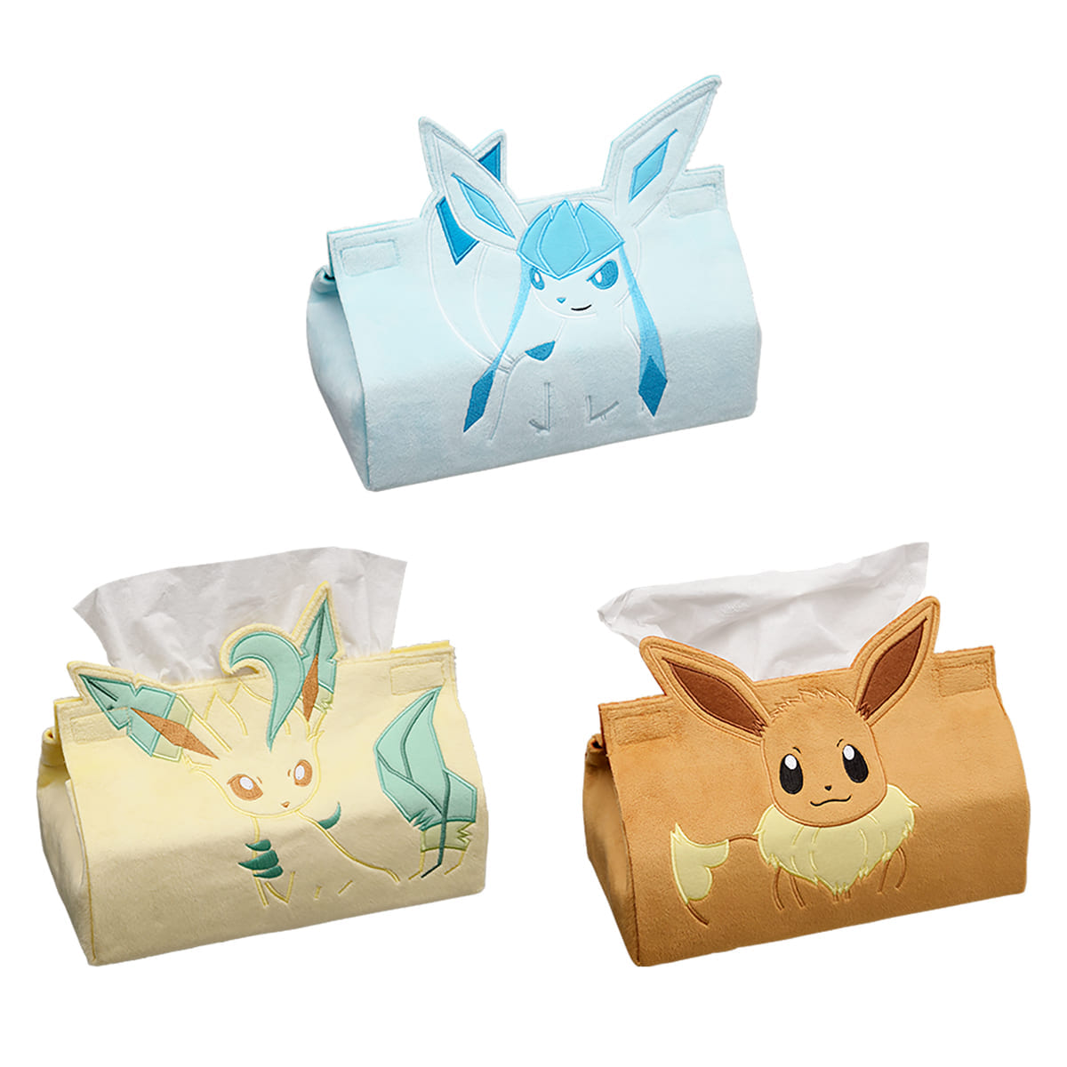 ポケットモンスター　プレミアムティッシュボックスカバー～イーブイ／リーフィア／グレイシア～