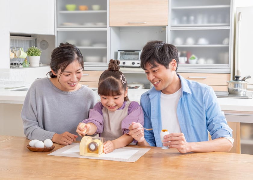 家族で楽しめるたまごまるごとプリン