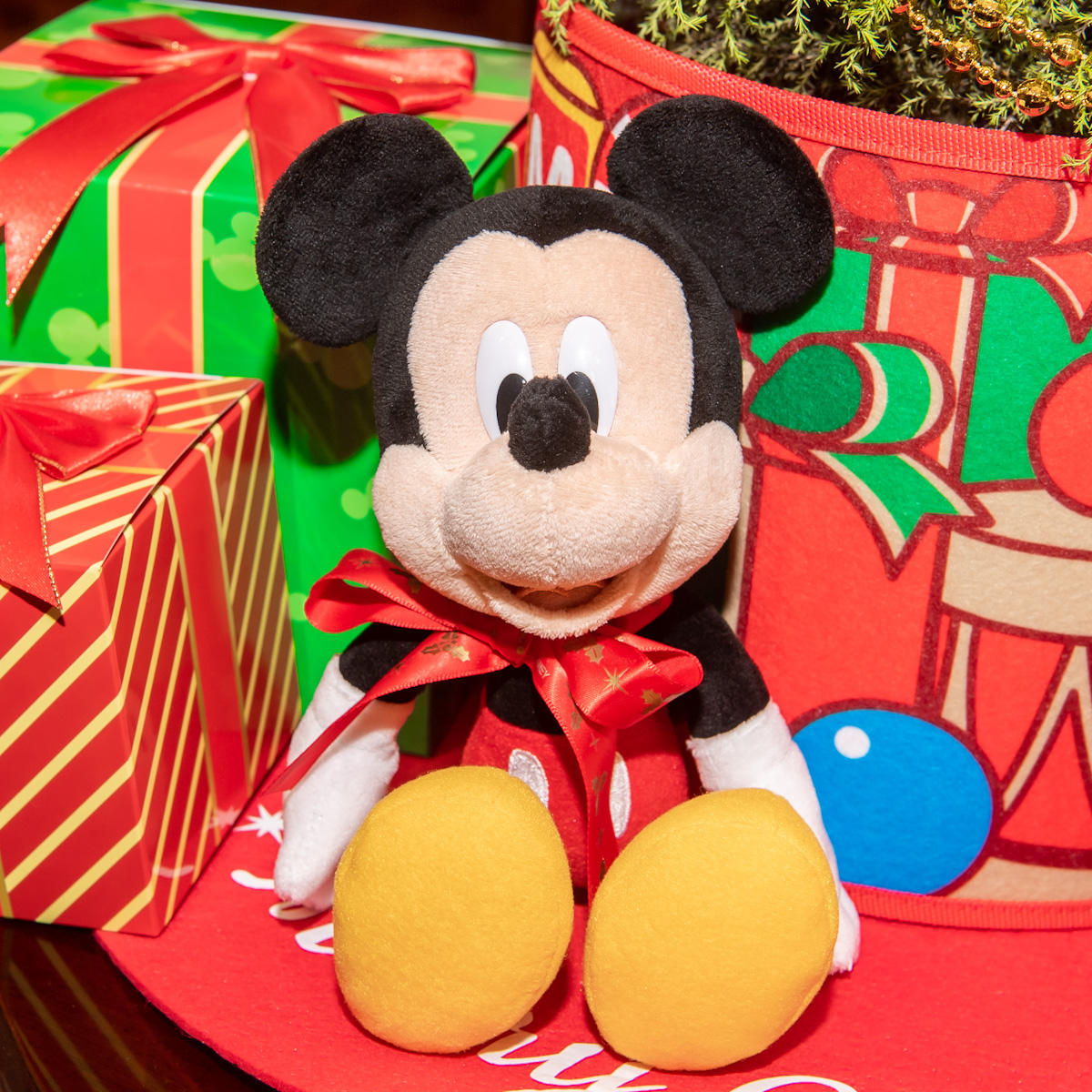 東京ディズニーリゾート「ディズニークリスマスツリーセット」ミッキーマウス　ぬいぐるみ