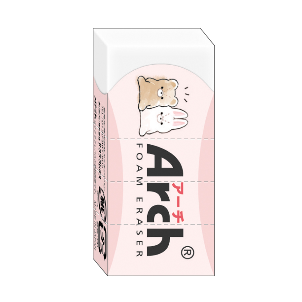 カミオジャパン「ARCH ミニ消しゴム」プチクマ／プチうさ