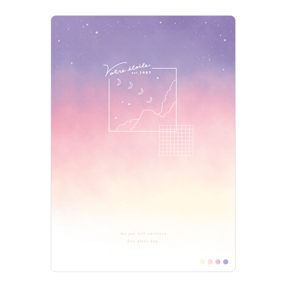 カミオジャパン「PALE SKY」アイテムコレクション 下じき(VOTRE ETOILE/MATIN)