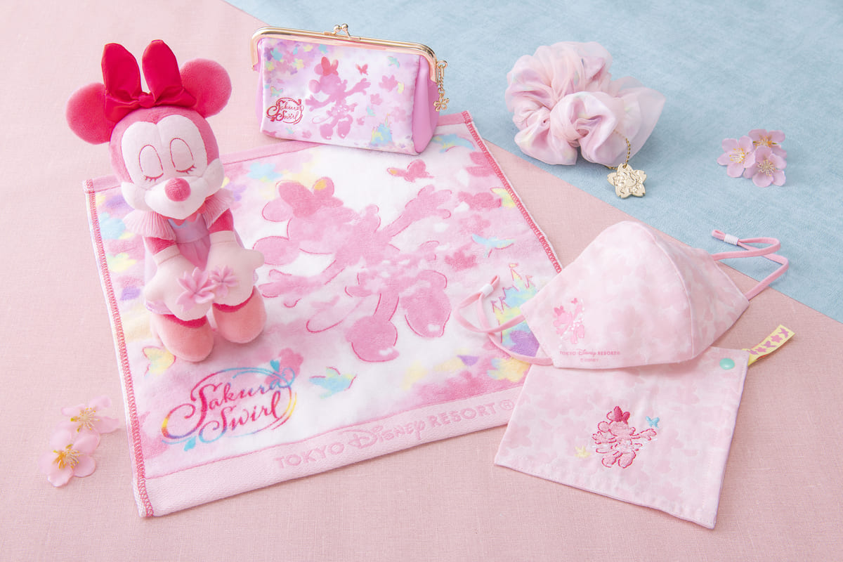 優しいピンクの桜柄 東京ディズニーランド ミニーマウス グッズ Dtimes