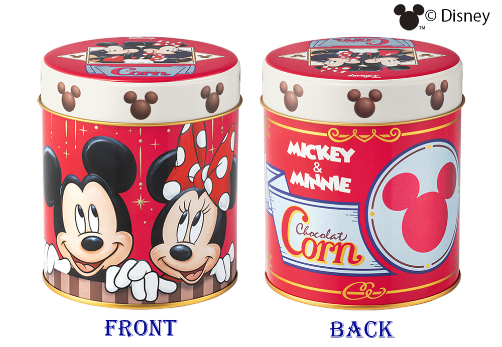 『ミッキーマウス&ミニーマウス／コーン ショコラ味』缶