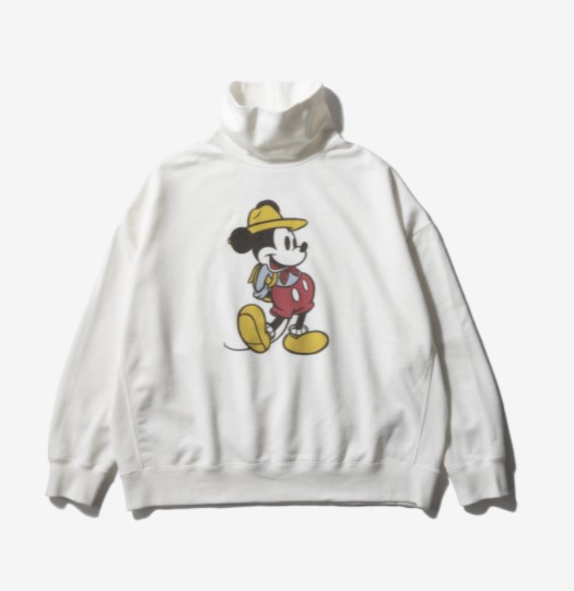 NORDISK CAMP SUPPLY STORE SHIBUYA Mickey Mouse / HIGH NECK SWEAT by F/CE.