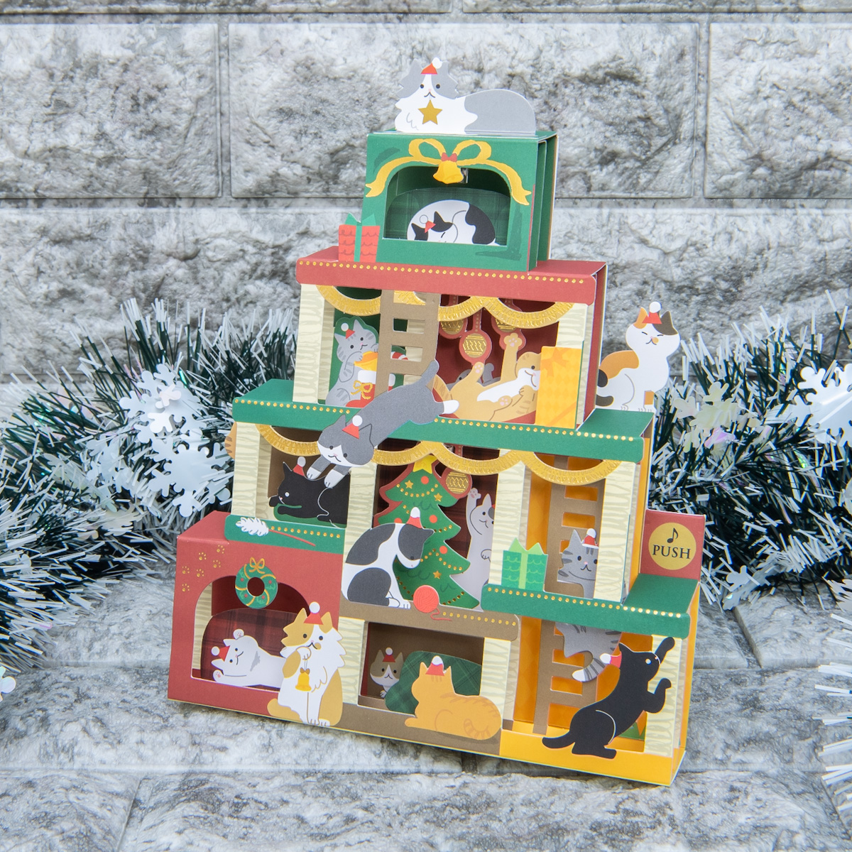 サンリオ「クリスマスカード2021」キャットタワー