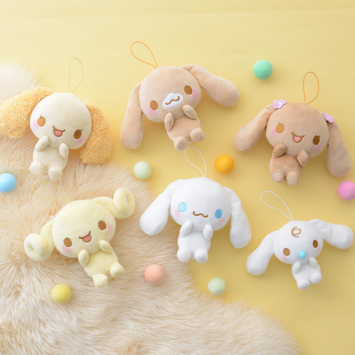 ゆるかわ サンリオキャラクターズ シナモンフレンズころりんぬいぐるみ