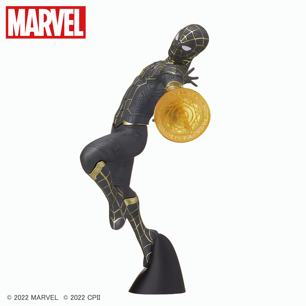 セガプライズ MARVEL『スパイダーマン:ノー・ウェイ・ホーム』スーパープレミアムフィギュア“スパイダーマン ブラック&ゴールドスーツ(with Web Shooter)”