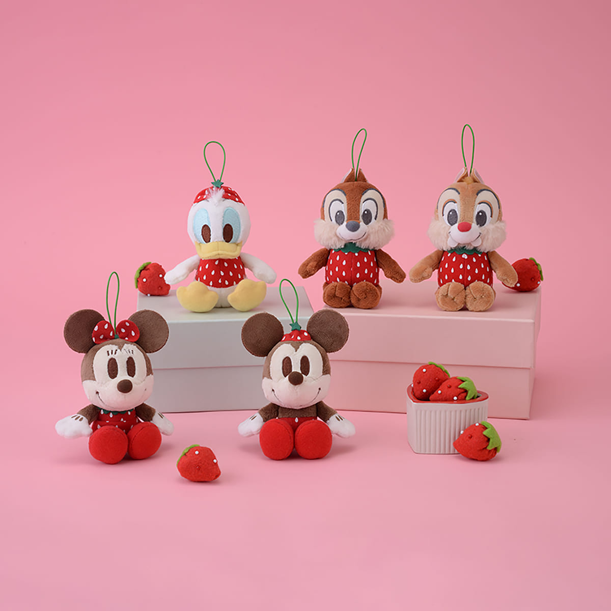 セガプライズ 　ディズニー「ミッキー＆フレンズ ちびーず いちごコスチュームマスコット」