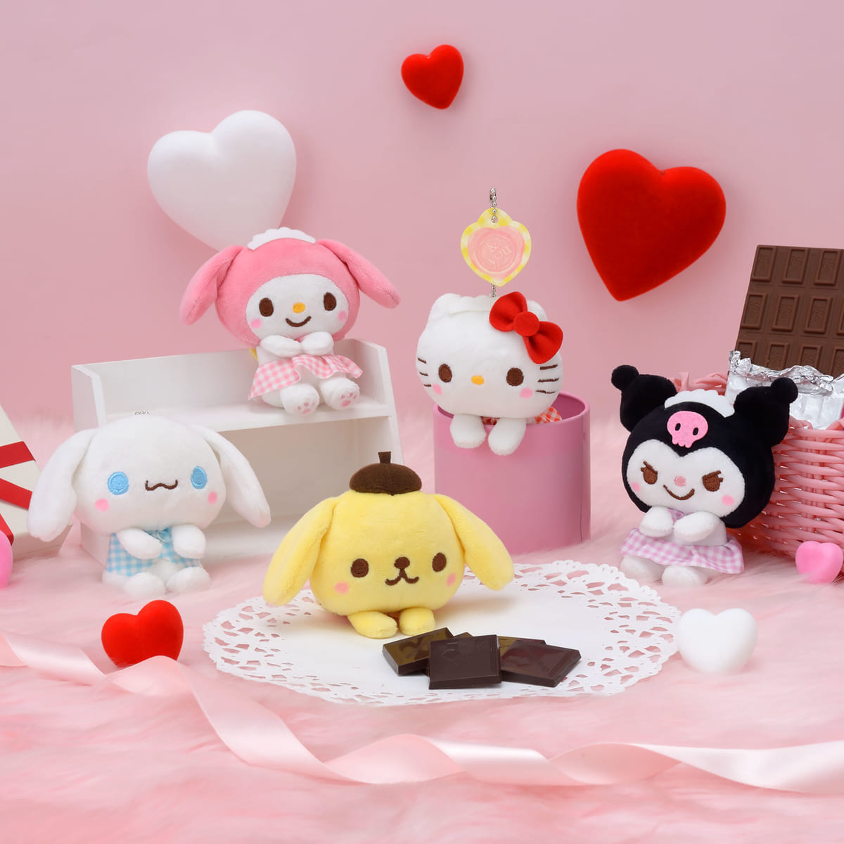 SANRIO CHARACTERS & y♡u エプロンドレスキーチェーンマスコット~ゆるかわデザイン~