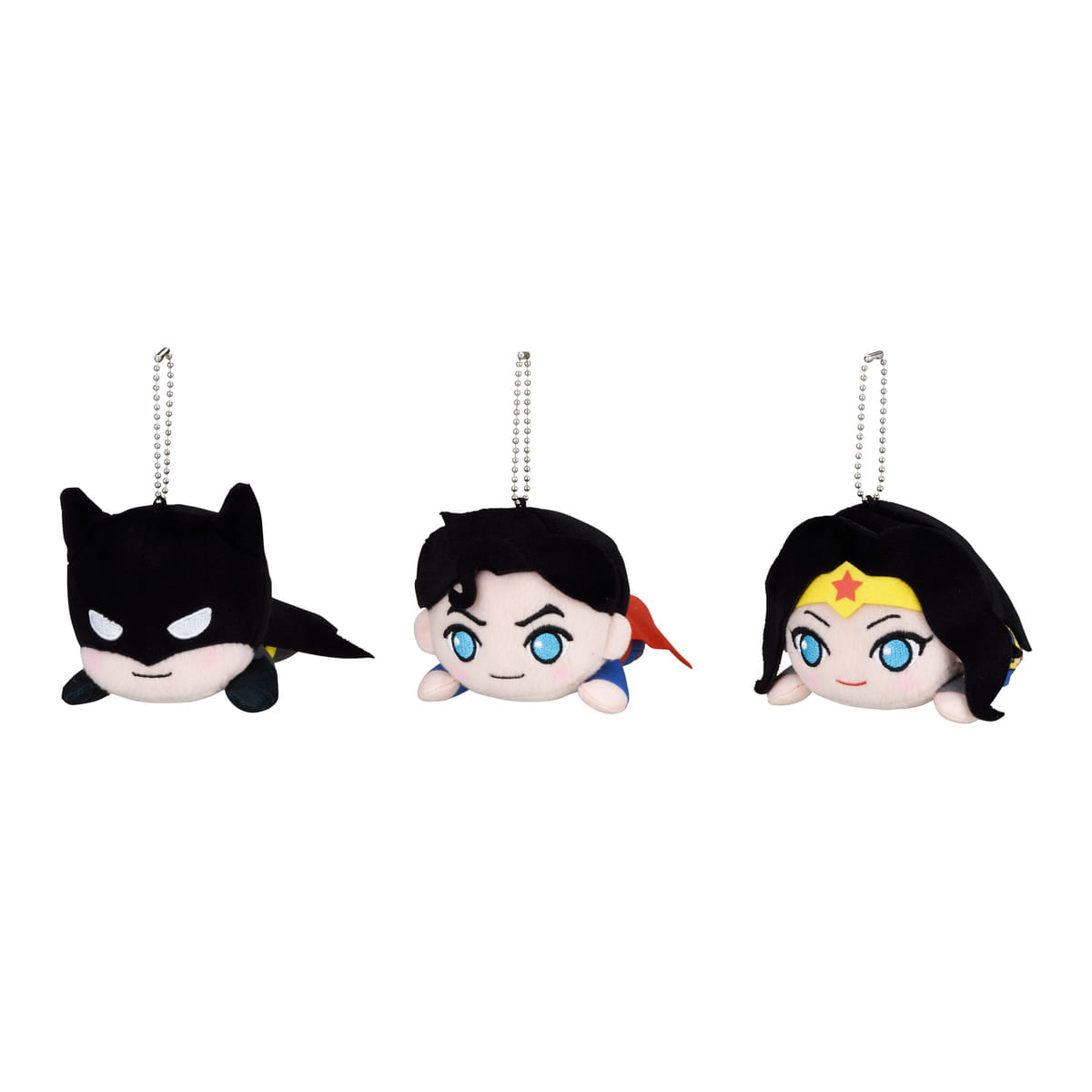 セガプライズ「DC 寝そべり キーチェーンマスコット」“バットマン&スーパーマン&ワンダーウーマン”
