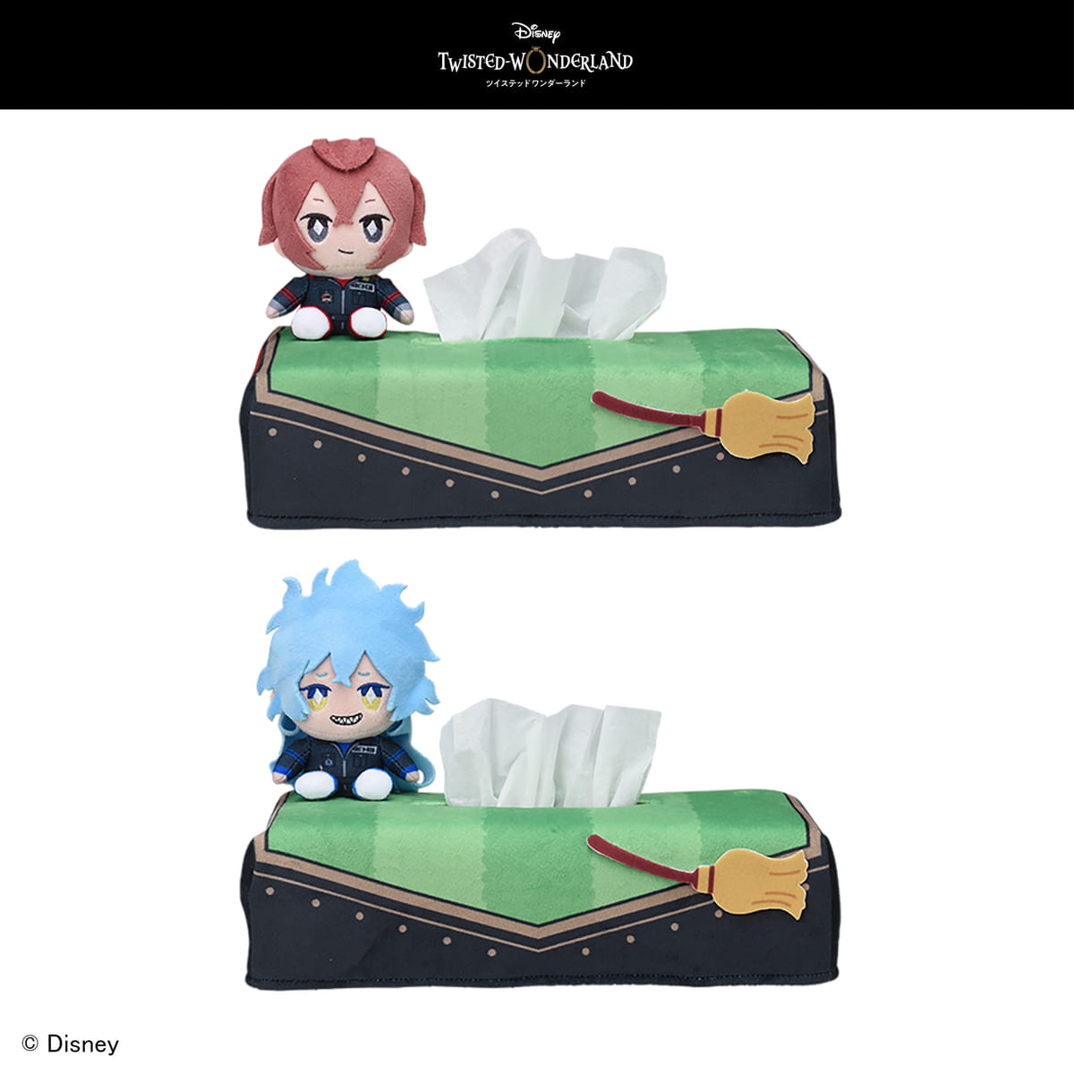 ディズニー ツイステッドワンダーランド　プレミアムティッシュボックスカバー　“リドル＆イデア”