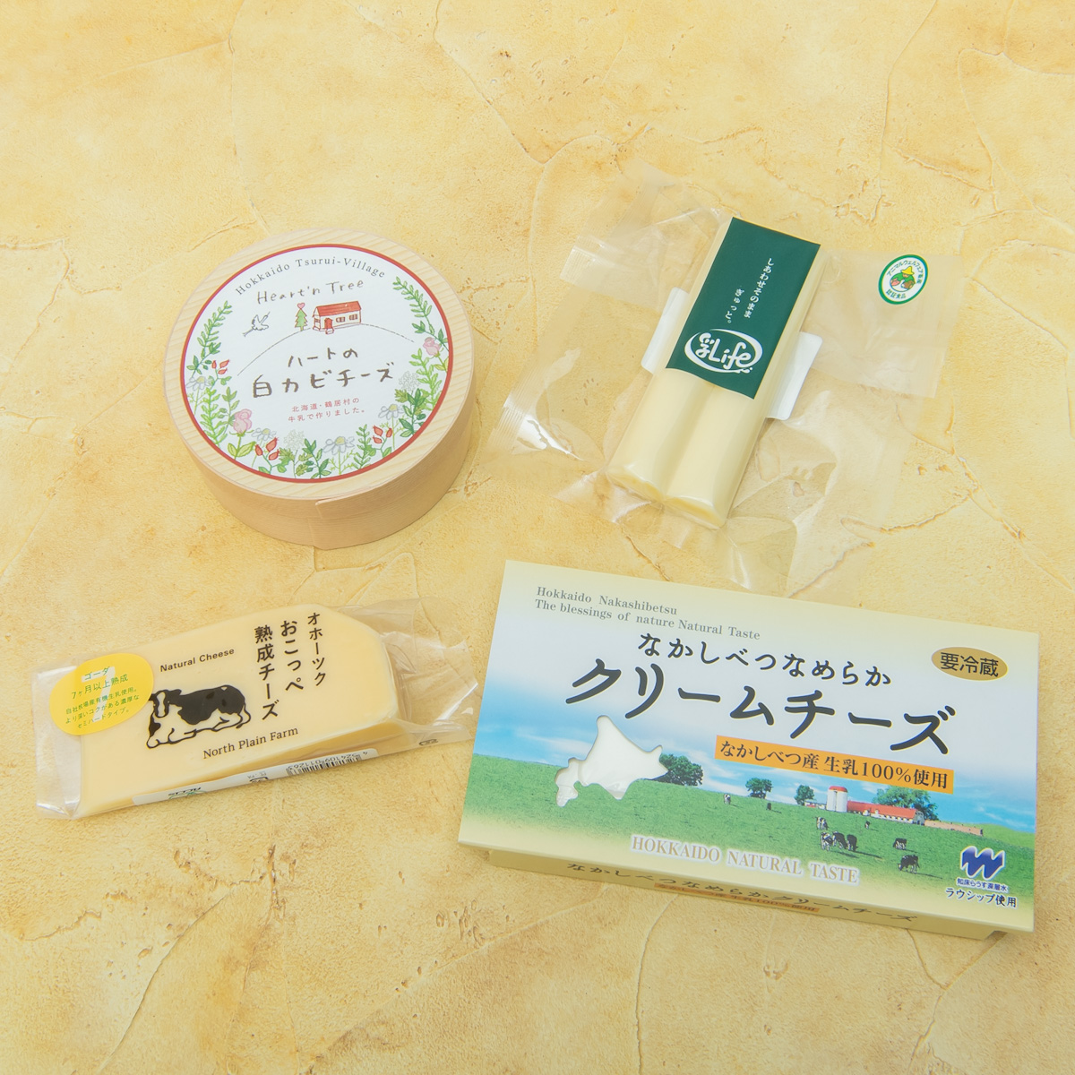 「北海道地チーズ博 2022 限定アソートセット」＜＆コーヒーセット＞Aセット　内容