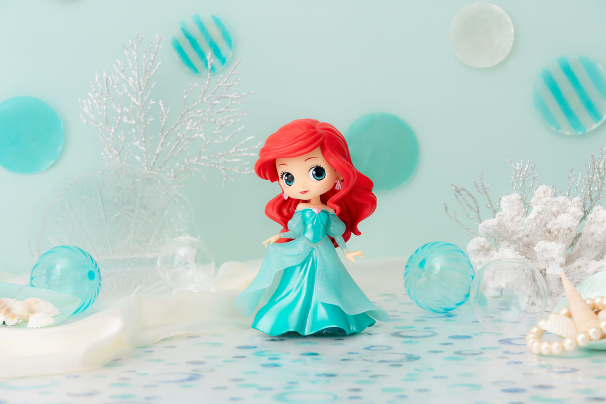 煌めくドレスが美しいアリエルのフィギュア！バンプレスト「Q posket Disney Characters -Ariel Princess  Dress- Glitter line」 - Dtimes