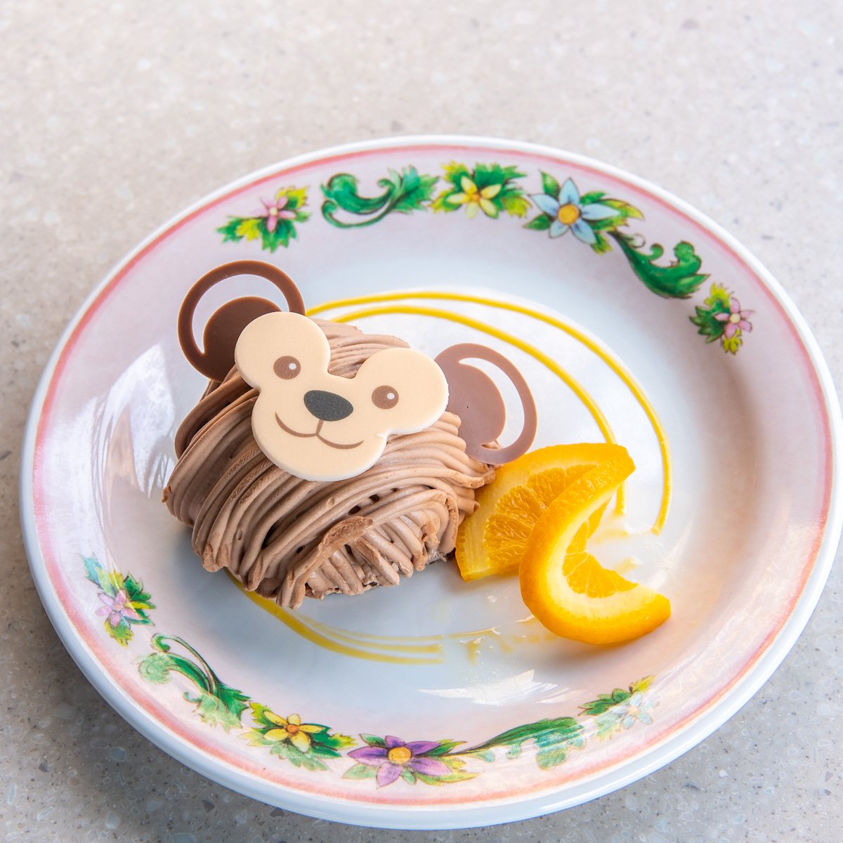 東京ディズニーシー「カフェ・ポルトフィーノ」シーズナルテイストセレクションズ 第4弾　オレンジとミルクチョコクリームのモンブラン仕立て