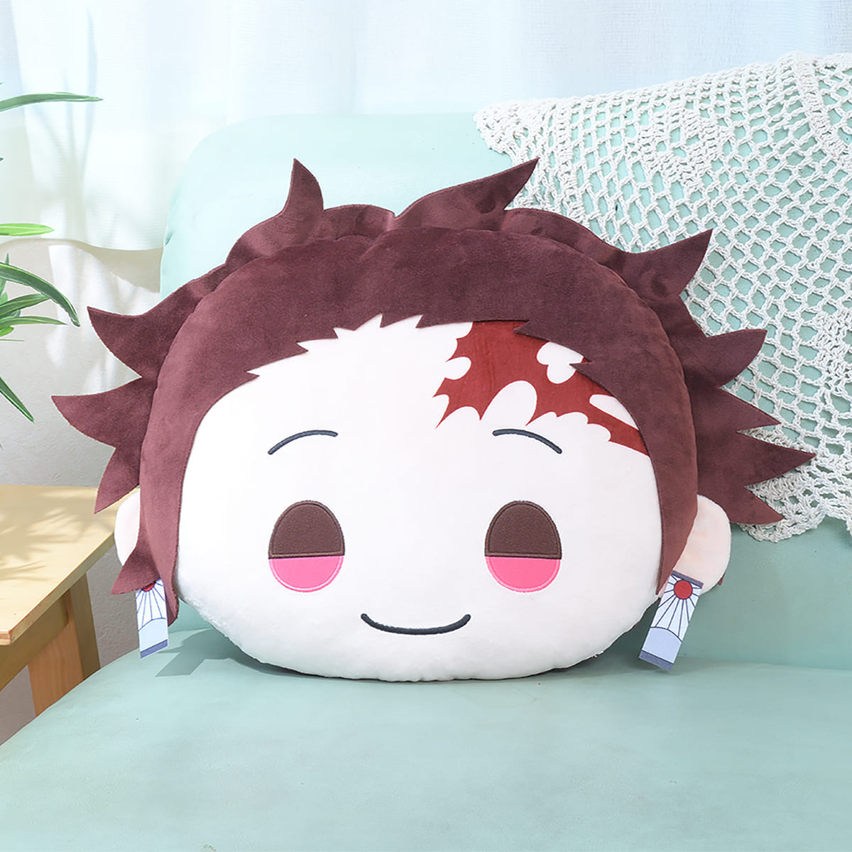 「鬼滅の刃」　きゃらまる　プレミアムインテリアクッション“竈門炭治郎”