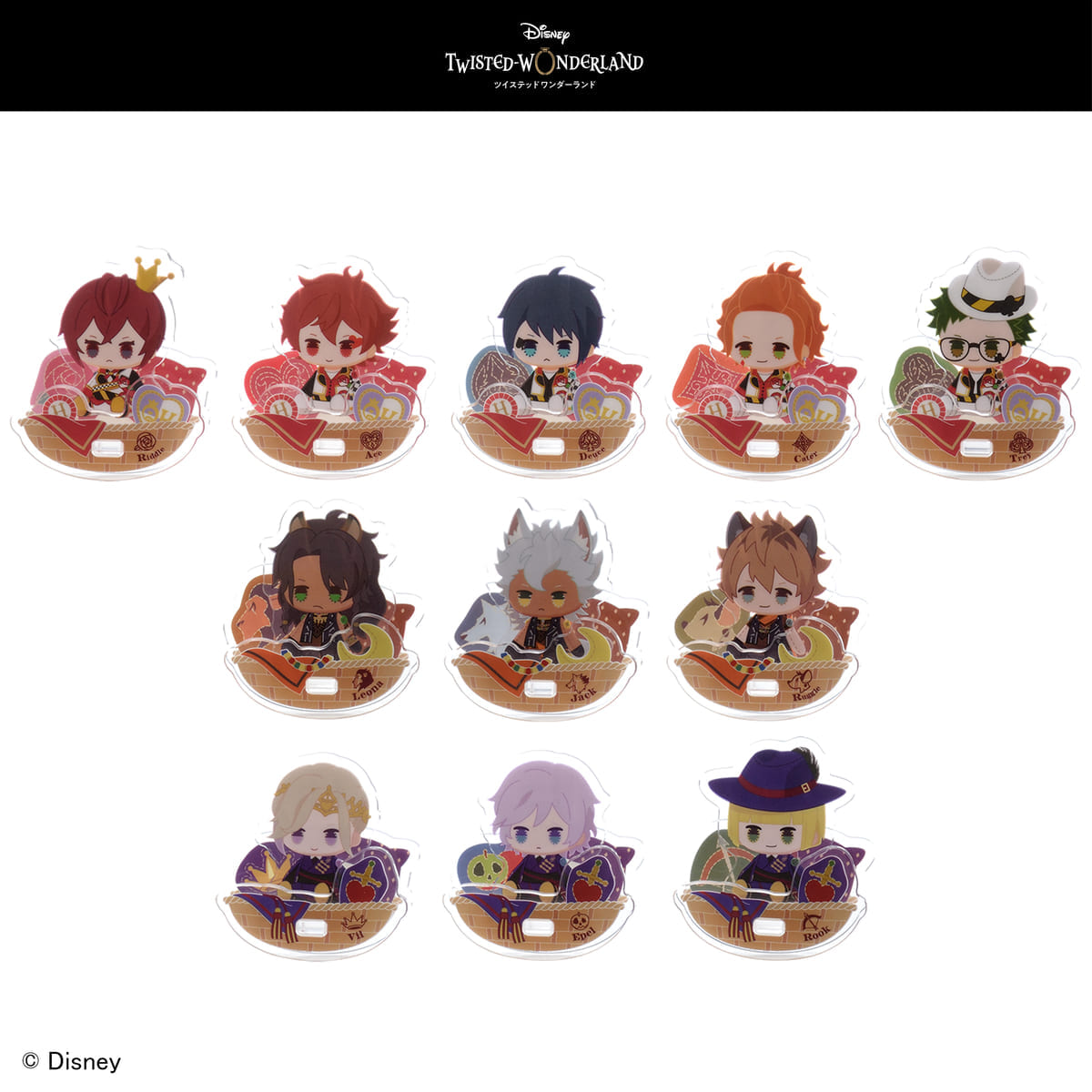 ディズニー ツイステッドワンダーランド ゆらゆらアクリルスタンドVol.1