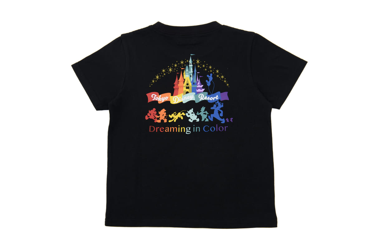 東京ディズニーリゾート“Dreaming in Color”キッズTシャツ（黒）2