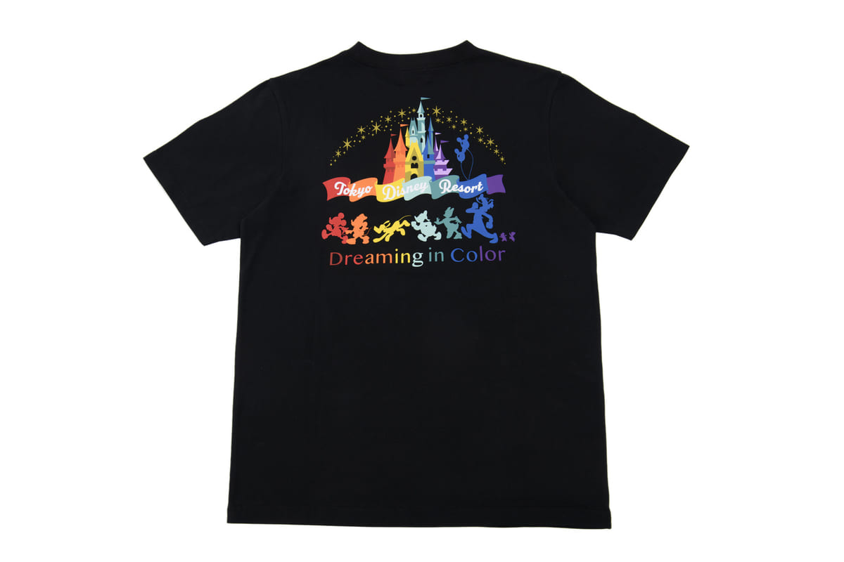 東京ディズニーリゾート“Dreaming in Color”Tシャツ（黒）2