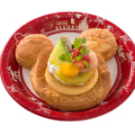 プリンとフルーツのデニッシュ