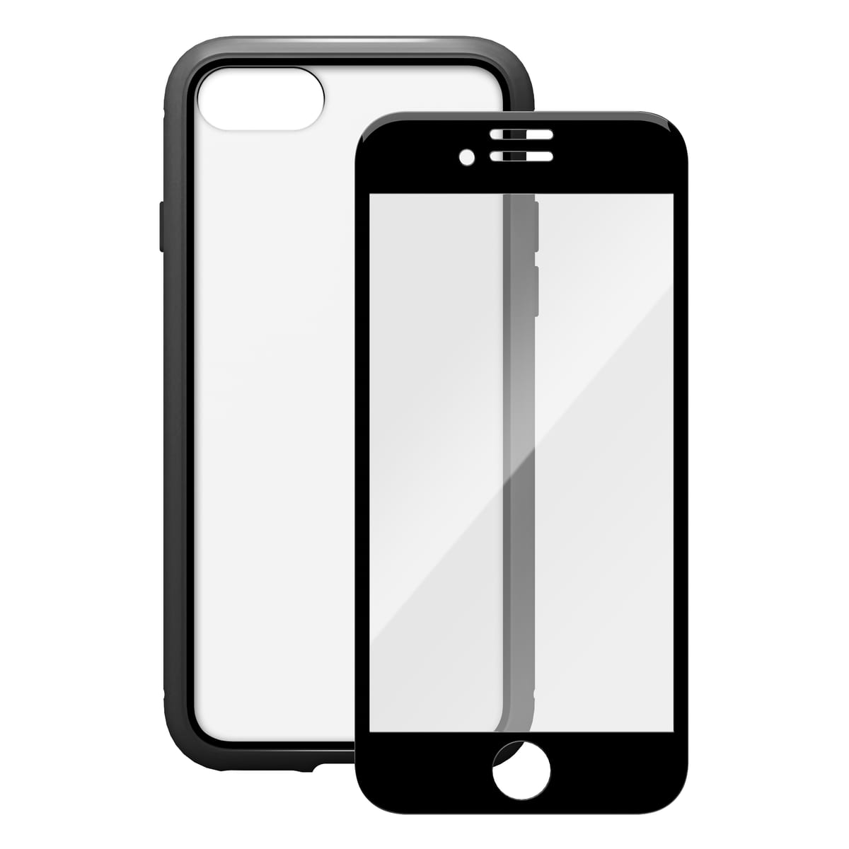 iPhone SE 第3世代 360°フルカバーケース（ブラック）