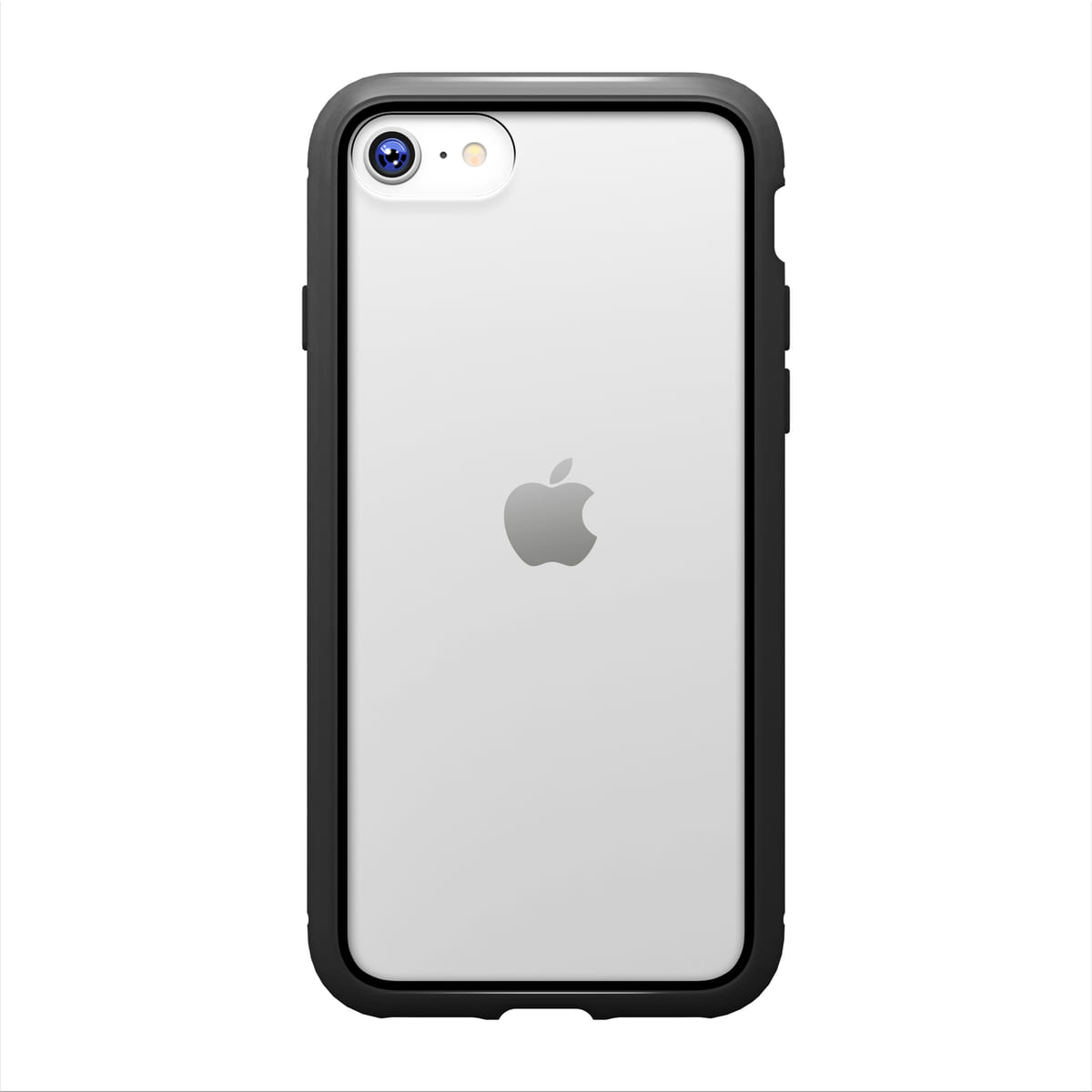 iPhone SE 第3世代 360°フルカバーケース（ブラック）取り付けイメージ