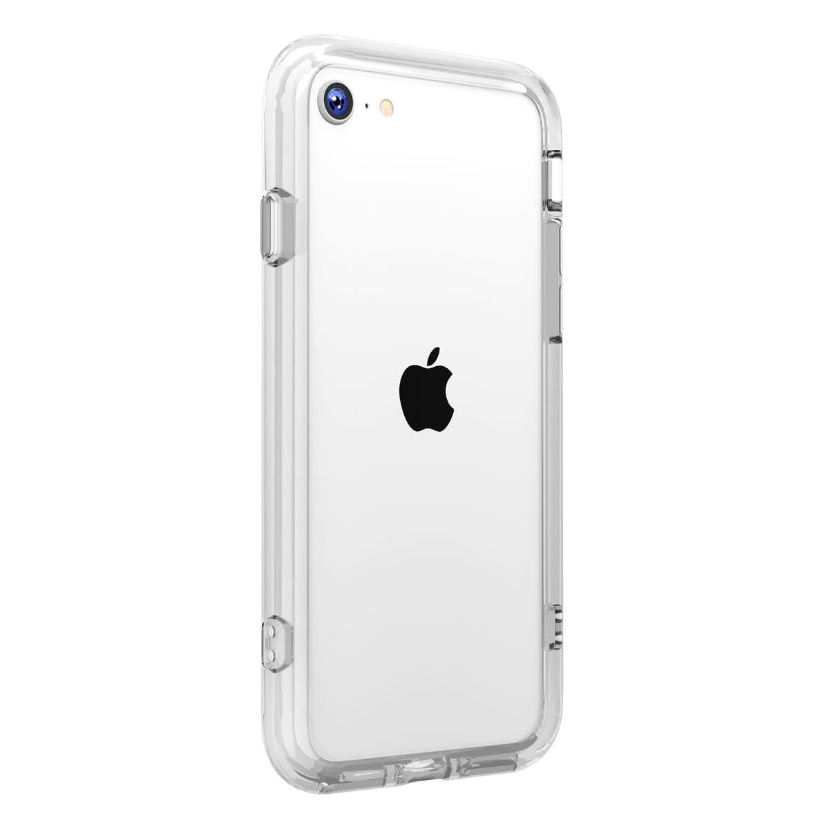 iPhone SE 第3世代 抗菌TPUバンパー（取り付け2）