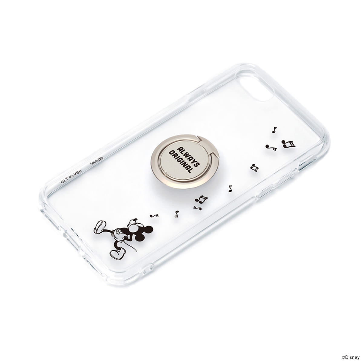 ミッキーマウス iPhone SE 第3世代 リング付 抗菌ハイブリッドケース3