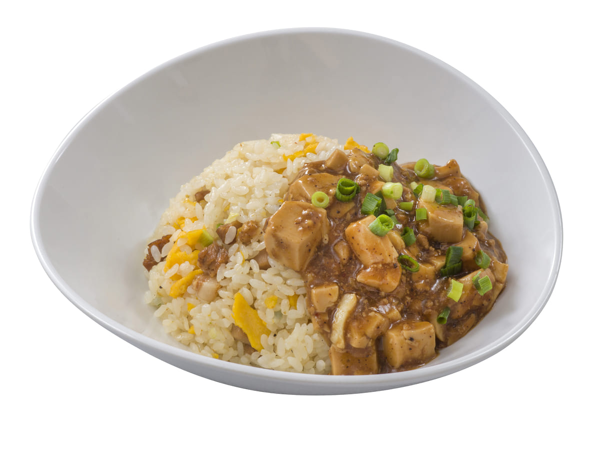 マーボー豆腐のあんかけチャーハン