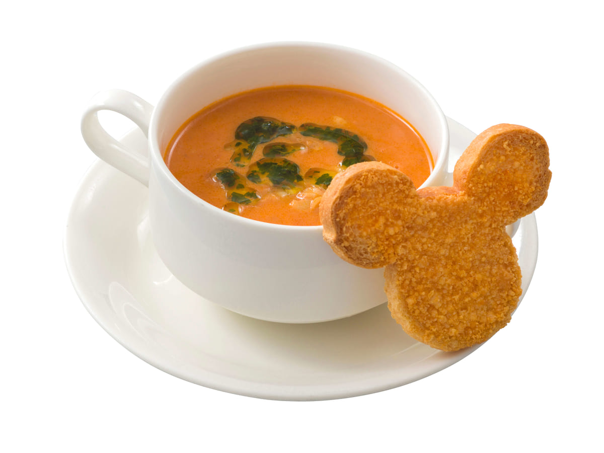 シーフードとベーコンのトマトクリームスープ