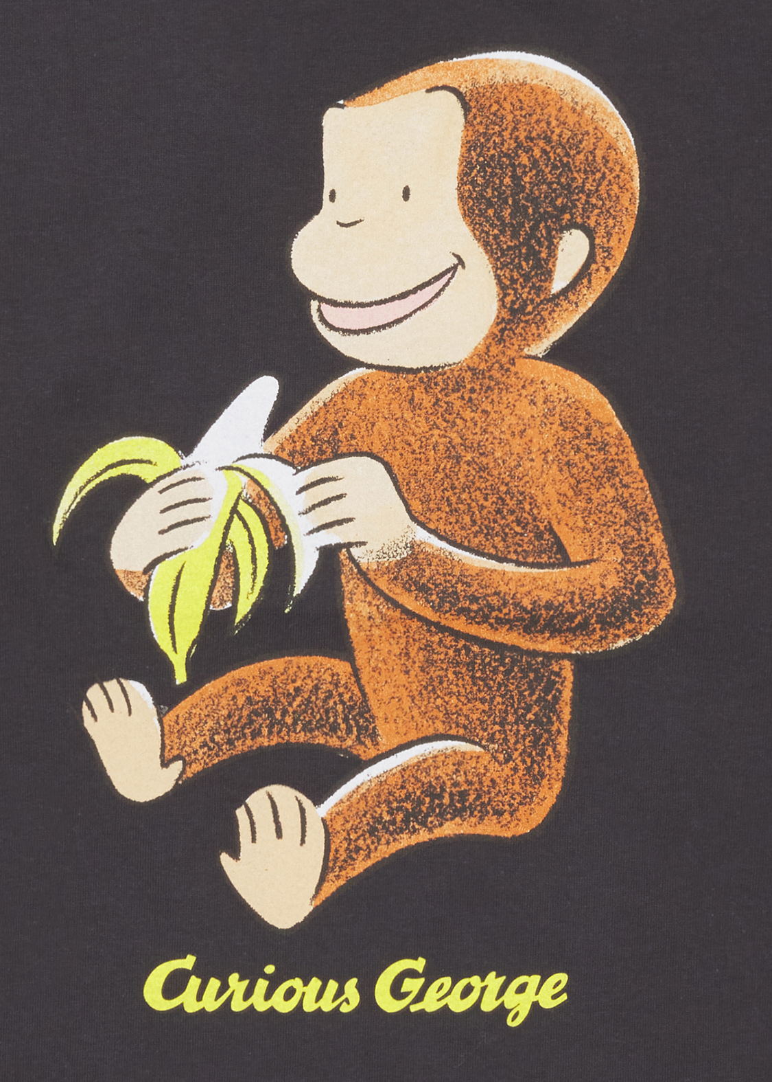 「おさるのジョージ」コラボレーション Tシャツ「ピール バナナ」デザインアップ