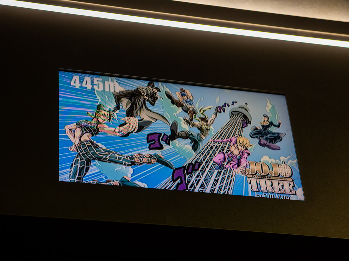 東京スカイツリー「JOJOTREE ジョジョの奇妙な冒険 in TOKYO SKYTREE(R)」エレベーター内