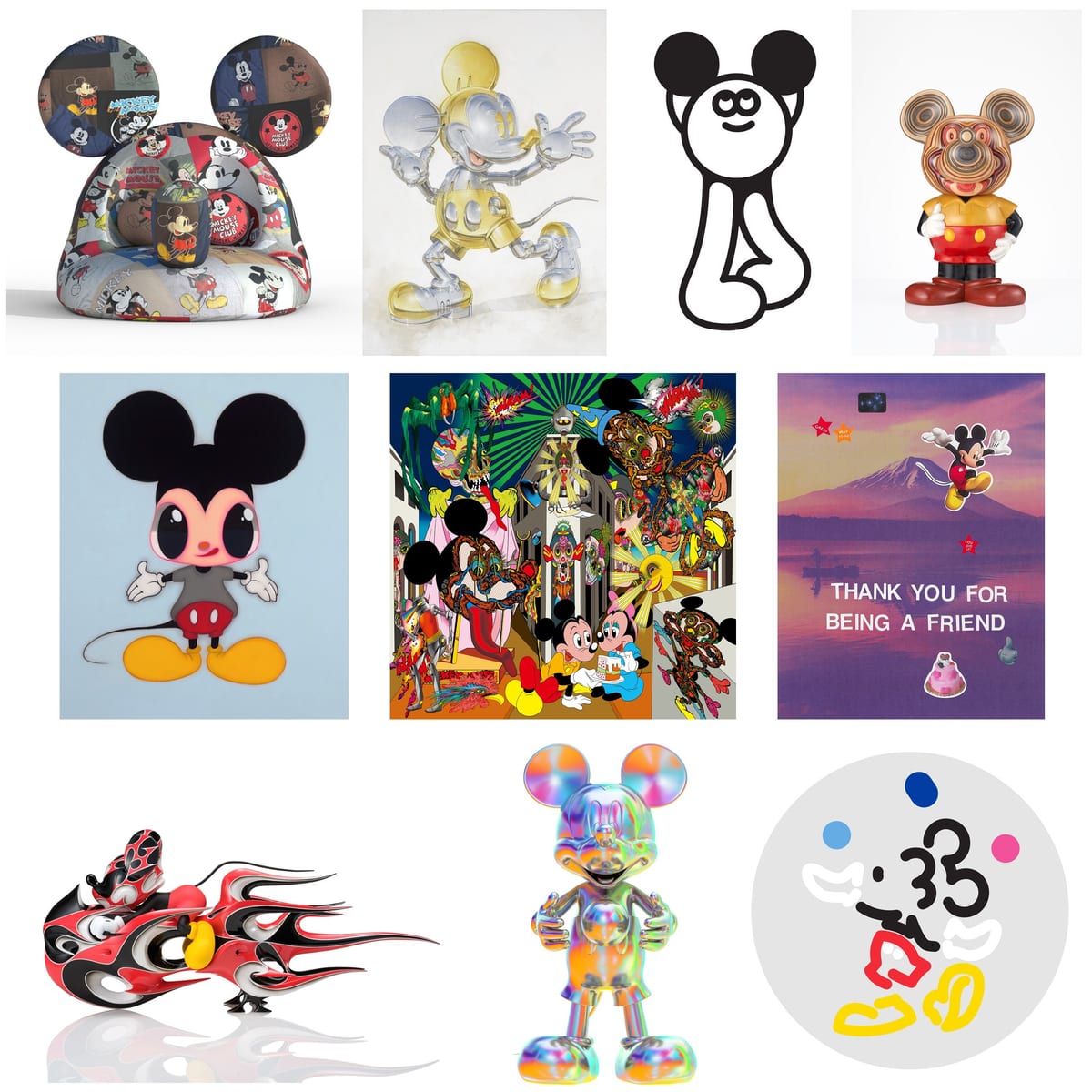 Mickey Mouse Now and Future　展示例