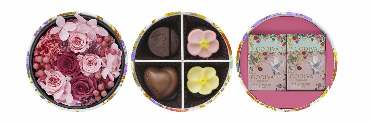 ゴディバ「花咲く春 チョコレート & フラワーセット」3