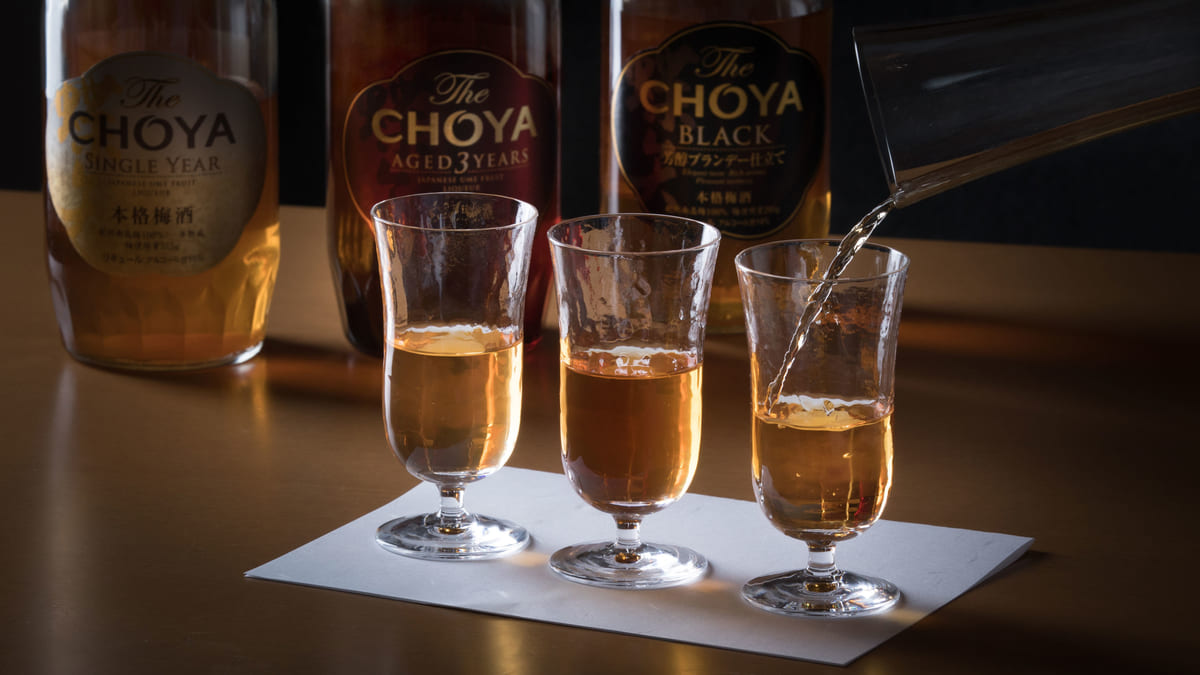 「The CHOYA」の3種類のテイスティング