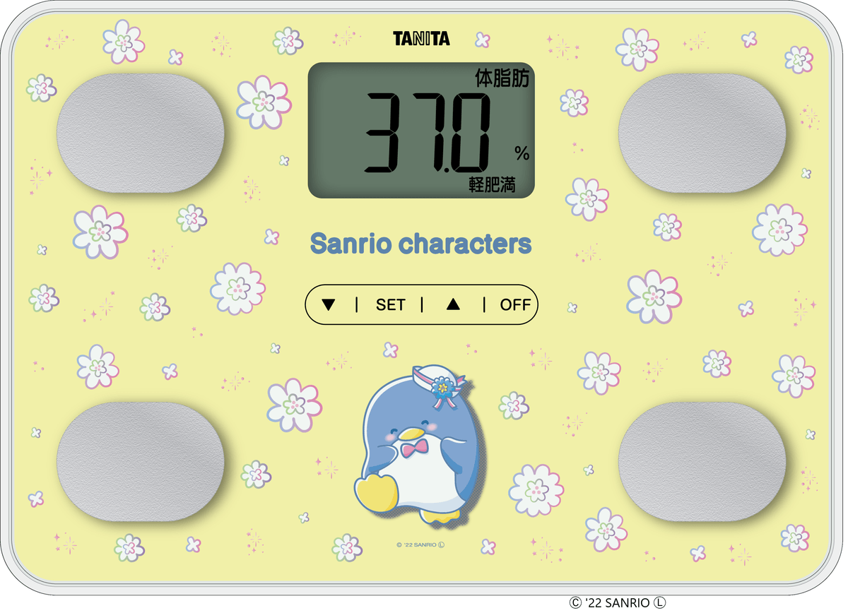 タニタ「2022年サンリオキャラクター大賞」上位10キャラクターデザイン「体組成計」3