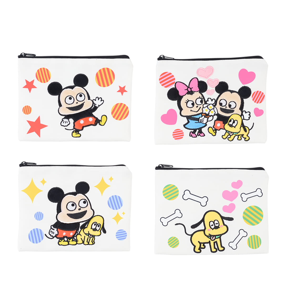 セガプライズ ディズニー「にしむらゆうじ画♪ミッキー＆プルート モアプラスアップリケポーチ」
