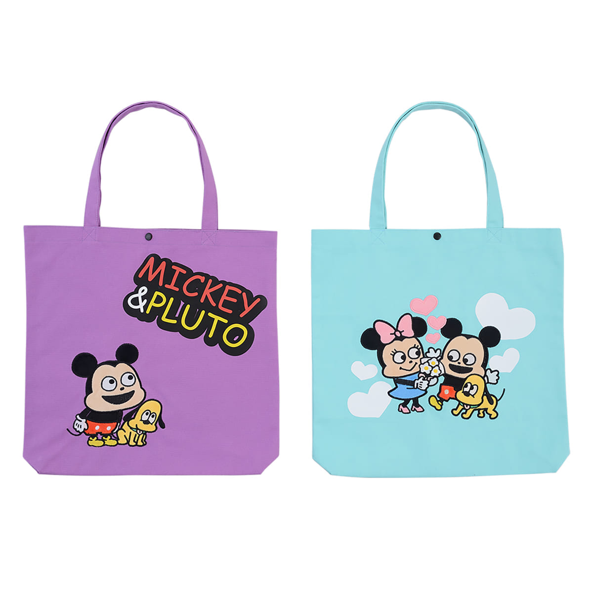 セガプライズ ディズニー「にしむらゆうじ画♪ミッキー＆プルート プレミアムアップリケトートバッグ」