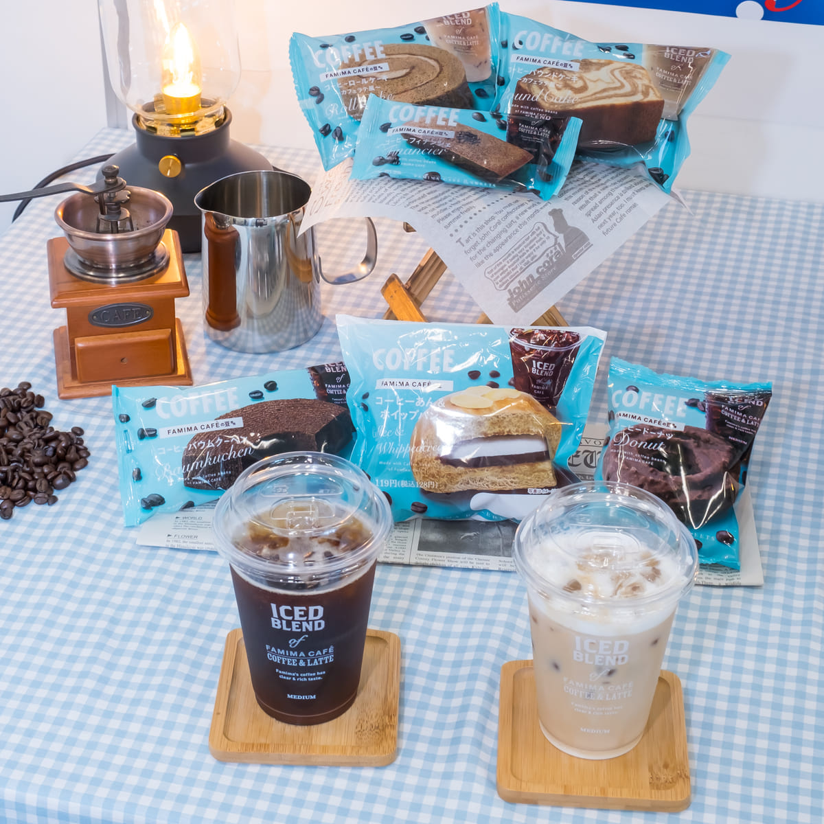 ファミリーマートアイスコーヒーリニューアル・6種のパン、焼き菓子