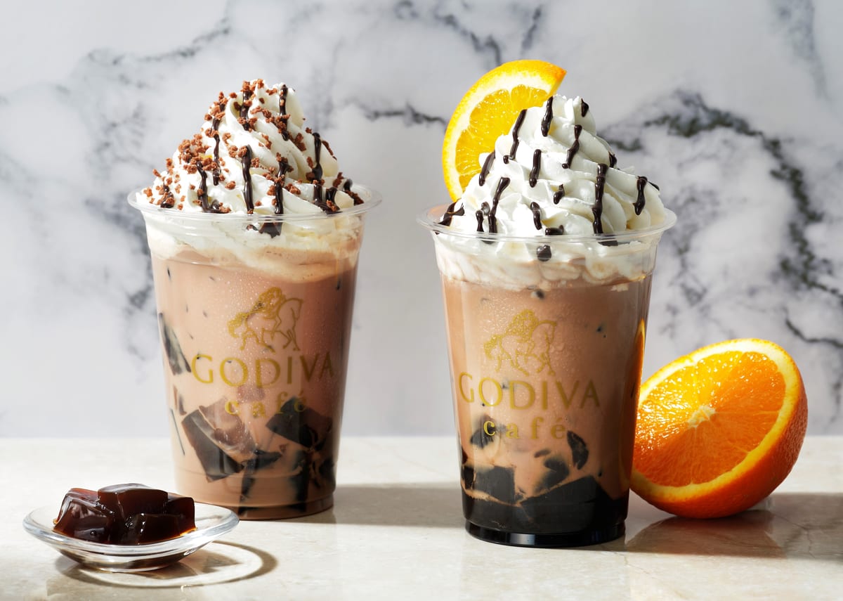 GODIVA café「飲むスイーツ コーヒーゼリーinカカオミルク／カカオオレンジ」