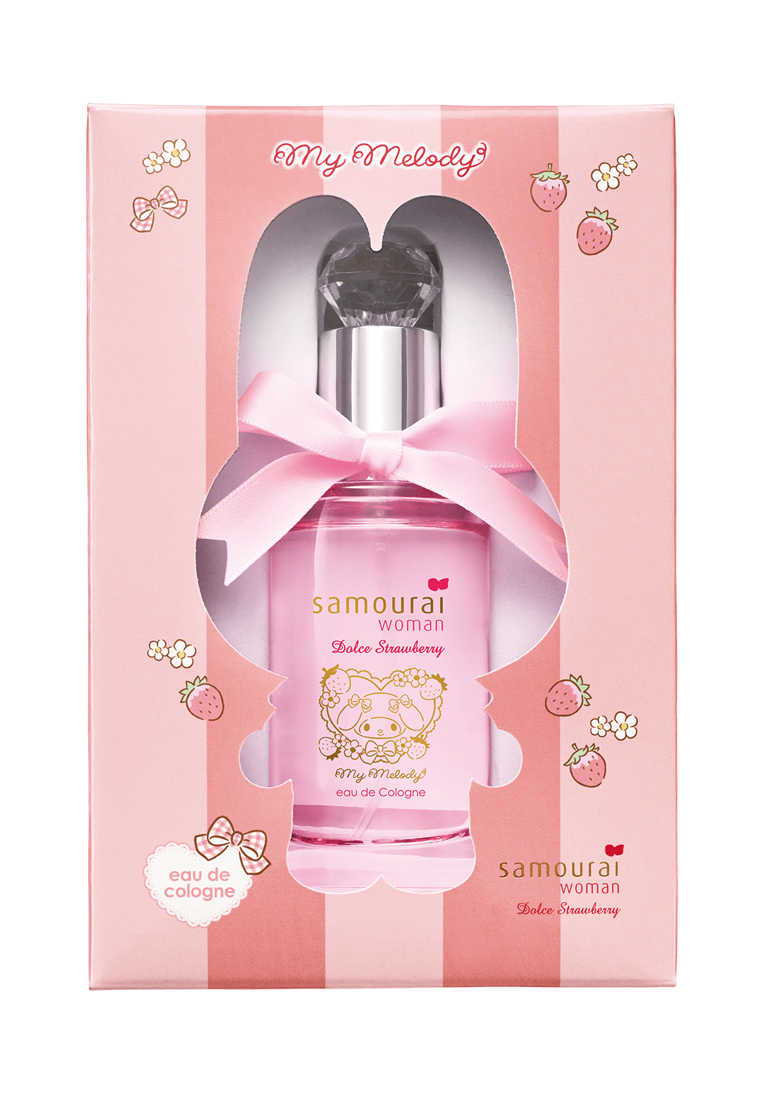 「マイメロディ×サムライウーマン ドルチェストロベリー オーデコロン 50mL」２