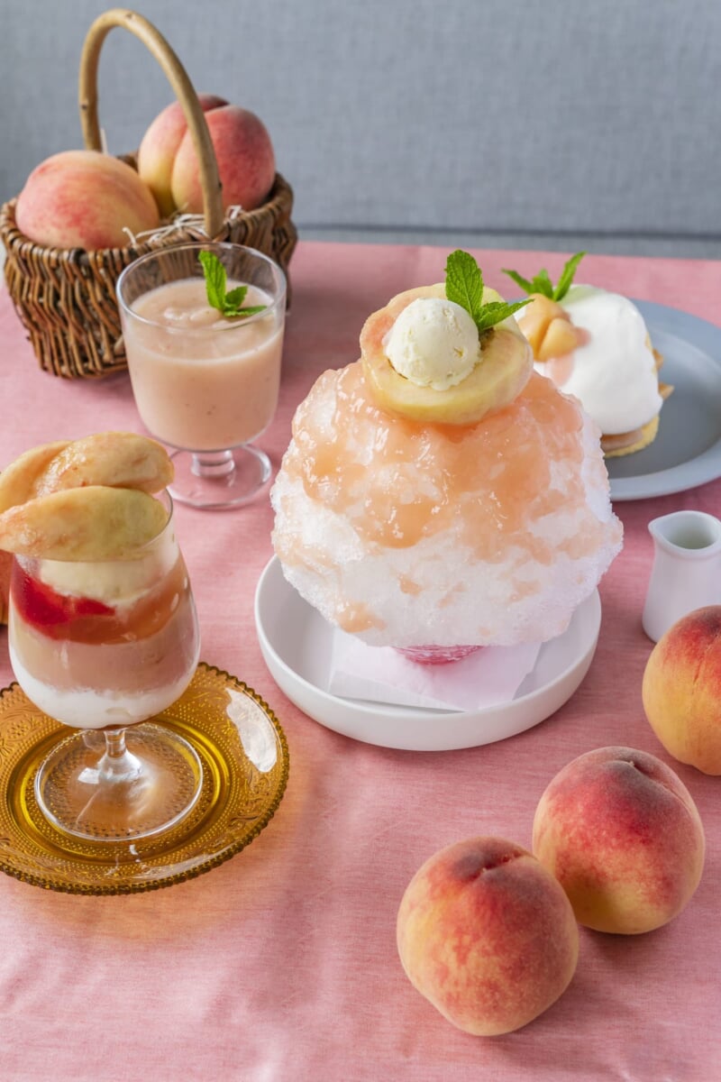 たまご専門店 TAMAGOYA ベーカリーカフェ「桃」スイーツ