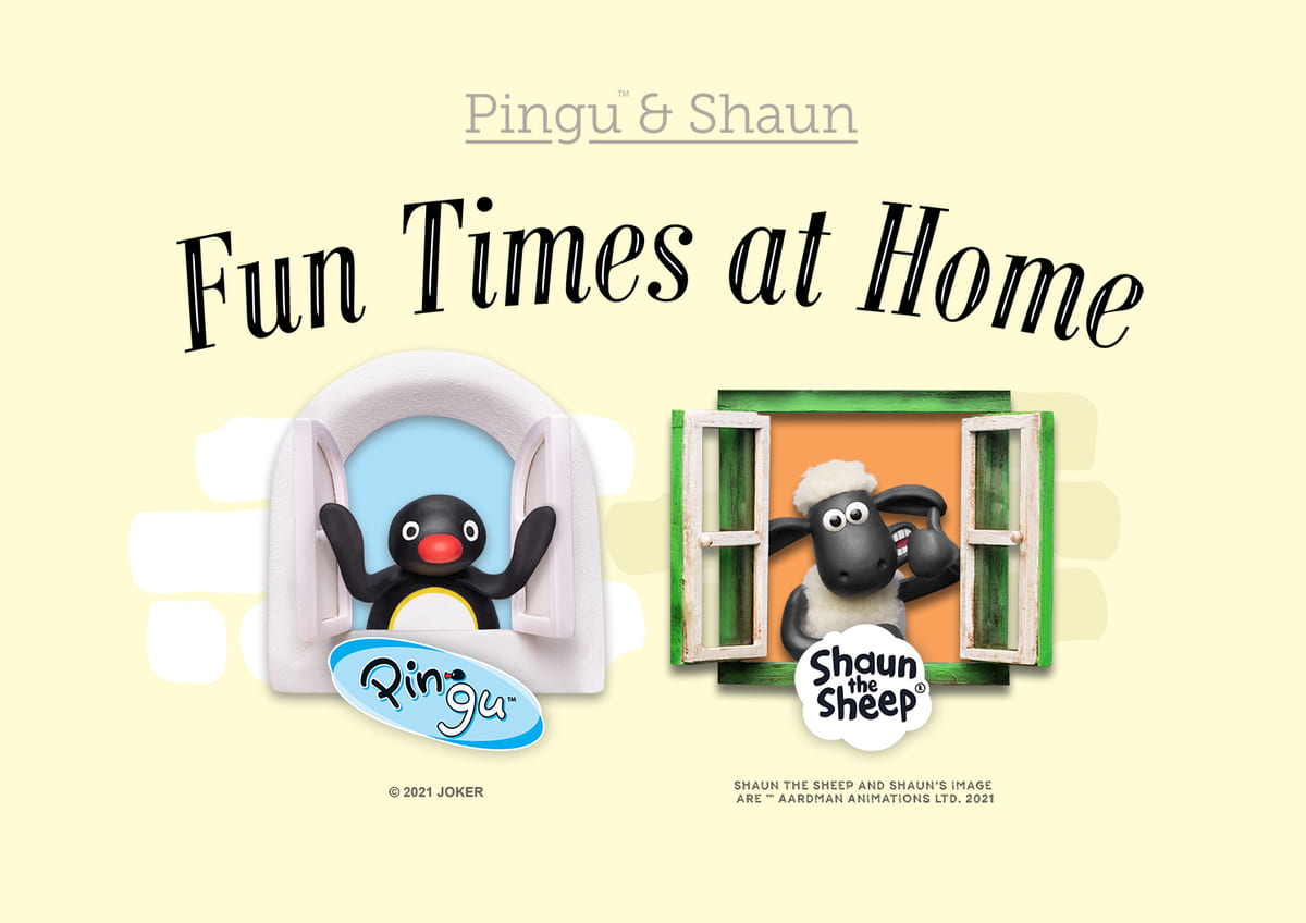 Pingu & Shaun Fun Times at Home